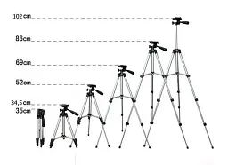 Штатив TRIPOD 3110 для камери, телефону, трипод, тринога - мініатюра 5