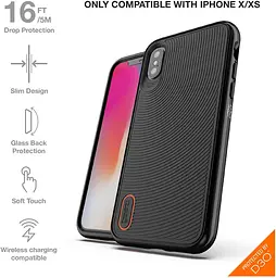 Протиударний чохол GEAR4 Battersea D3O для iPhone XS Max (6.5") Black - мініатюра 7