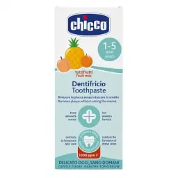 Дитяча зубна паста Chicco Фруктовий коктейль з фтором 50 мл (10608.00) - мініатюра 2