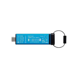 USB флеш накопичувач Kingston 128GB IronKey Keypad 200 Type-C Encrypted Blue USB 3.2 (IKKP200C/128GB) - мініатюра 5