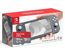 Ігрова консоль Nintendo Switch Lite Gray + Карта пам'яті SanDisk Ultra 512 ГБ - мініатюра 4