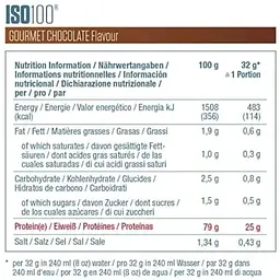 Протеїн Dymatize Nutrition Iso 100 Hydrolyzed Gourmet Chocolate 2263 г - мініатюра 2