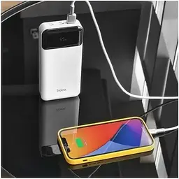 Акумулятор портативний Hoco J102A Cool figure 20W 20000mAh білий 6931474783639 - мініатюра 5