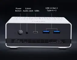 Неттоп Chuwi UBox, White/Black, Ryzen 5 6600H (6x3.3-4.5 GHz), 16Gb Windows 11 Pro, кріплення VESA у комплекті (CWI604) - мініатюра 3