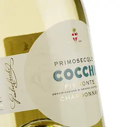 Ігристе вино Cocchi PrimoSecolo Piemonte Chardonnay Brut, біле, брют, 12%, 0,75 л - мініатюра 3