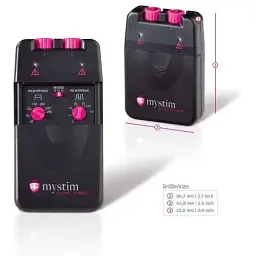 Електростимулятор Mystim Pure Vibes, 2 канали, 3 програми, механічні перемикачі - мініатюра 5