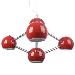 Люстра Brille молекула підвісна E14 40W Red (BL-317S/5) - мініатюра 5