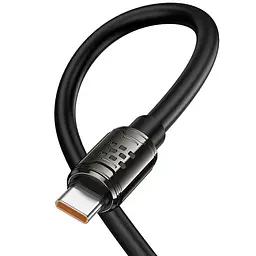 Дата кабель Hoco U143 Joy USB to Type-C 5A 1.2 м Black - мініатюра 6