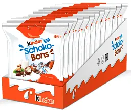 Упаковка цукерок Kinder Schoko-Bons 46 г х 12 шт