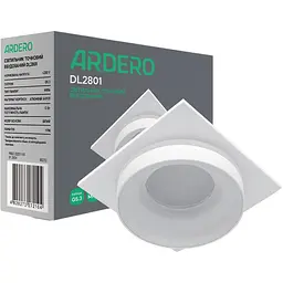 Світильник точковий Ardero DL2801 MR16 квадрат білий (80212)