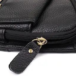 Чоловіча сумка через плече із зернистої натуральної шкіри Vintage 15х35х3 см sum0027486 - мініатюра 7