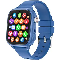 Дитячий розумний смарт-годинник Smart Watch T53 з GPS відеодзвінком прослуховуванням + 2 додаткові корпуси Синій