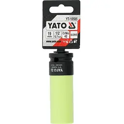 Головка торцева ударна YATO квадрат-1/2 М19 мм (YT-10585) - мініатюра 4