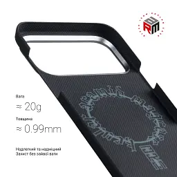 Чохол ArmorStandart BlackIcon Aramid Plain MagCase для Apple iPhone 17 Pro Black - мініатюра 3