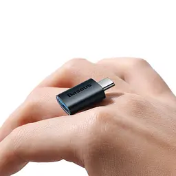 Перехідник OTG USB 3.1 AF to USB-C blue Baseus (ZJJQ000003) - мініатюра 8