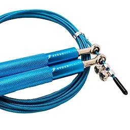 Скакалка 4YourHealth Jump Rope Premium Blue швидкісна 3 м - мініатюра 2