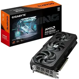 Відеокарта Radeon RX 9070 XT, Gigabyte, GAMING OC, 16Gb GDDR6, 256-bit, 2xHDMI/2xDP, 3060/20000 MHz, 3x8-pin (GV-R9070XTGAMING