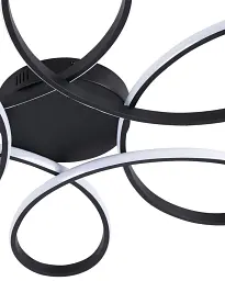 Люстра Goldlux 331823 Fiore XL LED 1x42W 4000K 5500Lm IP20 чорна - мініатюра 2