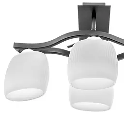 Люстра стельова Brille класична E27 60W BK (BR-01462C/4) - мініатюра 3