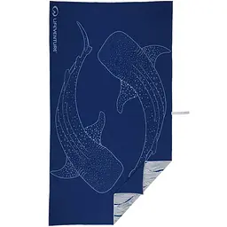 Рушник Lifeventure Soft Fibre Printed Giant Синій-Білий