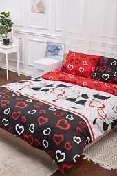 Підковдра Moon&Star Бязь Gold Люкс Love Cats King Size 220x240 см