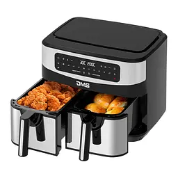 Аерофритюрка двокамерна DMS HF-11S Duo 2400 Вт 11 л - мініатюра 2