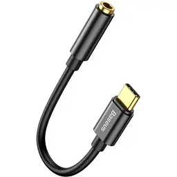 Перехідник Baseus L54 Male USB-C to 3.5mm Black (CATL54-01) [112766] - мініатюра 2