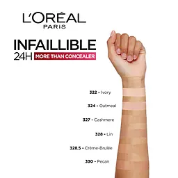 Стійкий багатофункціональний консилер для обличчя L'Oreal Paris Infaillible, відтінок 328.5, 11 мл - мініатюра 2