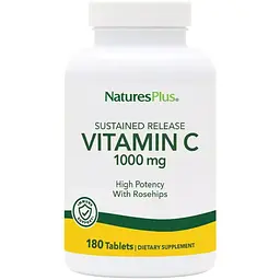 Вітамін С NaturesPlus повільного вивільнення 1000 мг 180 таблеток