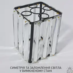 Настінний світильник бра ROSYNKA S 97x185x227 Чорний для лампи ESLLSE - мініатюра 5