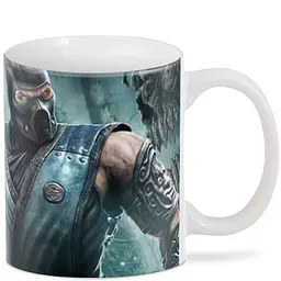 Кухоль GeekLand Mortal Kombat Мортал Комбат фан арт MK.02.50 330 мл білий - мініатюра 3
