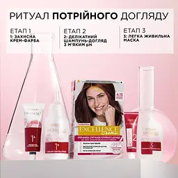 Фарба для волосся L’Oréal Paris Excellence Creme відтінок 4.15 Морозний шоколад 176 мл (A9949300) - мініатюра 6