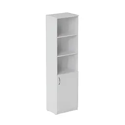 Пенал Анжело Ferrum-decor на 4 полиці з 1 дверима 1900x500x380 ДСП Білий 16 мм (FRD-104948)