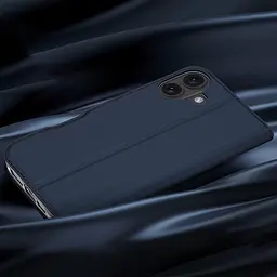 Чохол-книжка Dux Ducis з кишенею для візиток для Apple iPhone 16 (6.1) Синій - мініатюра 4