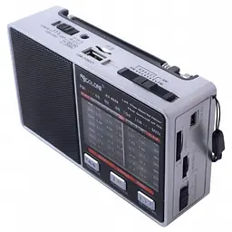 Радіоприймач Golon RX-8866 з акумулятором, колонка з FM/AM/SW/TV, ліхтариком, USB, microSD - мініатюра 2