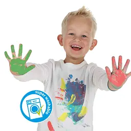 Пальчикові фарби SES Creative S2 Юні художниці 4 кольори (00392S) - мініатюра 4
