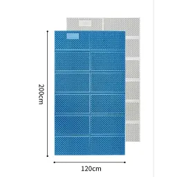 Туристичний килимок Naturehike CNK2450WS044 подвійний 200x120х1,8см синій (6927595791097)