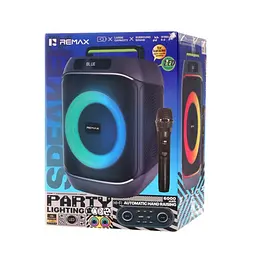 Портативна колонка REMAX RB-MB12 Party lighting Wireless Portable Speaker, 60W, Black - мініатюра 3