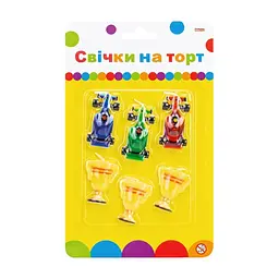 Свічка Maxi Гонки 6 шт на торт (MX624021)