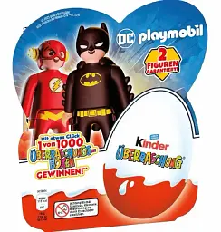 Набір шоколадних яєць Kinder DC Playmobil 4x20 г