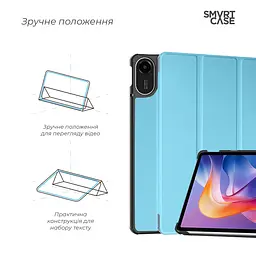 Чохол-книжка на планшет Xiaomi Redmi Pad 2, Smart Case, sky blue, підставка для планшета 11 , шкіряний, мікрофібра, на магніті, ArmorStandart (ARM87405) - мініатюра 4