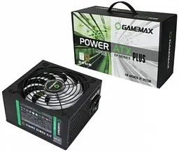 Блок живлення 550 Вт, GameMax GP-550, чорний, 80+ Bronze, Active PFC, 14 см, 3xMolex/5xSATA/1x6+2-pin/1x4+4-pin