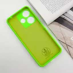 Чохол Silicone Cover Ummi Lakshmi Full Camera (AA) для Xiaomi Redmi 13 4G / Poco M6 4G Салатовий / Neon Green - мініатюра 4