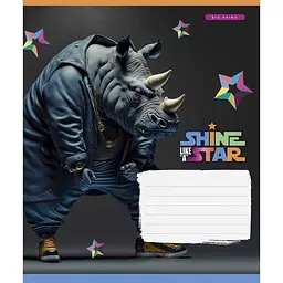 Зошит учнівський "Dance star" 018-3276K-2 в клітинку, 18 аркушів