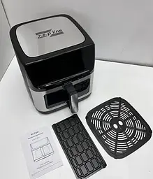 Професійна фритюрниця Zepline ZP-211 з двома тенами та об'ємом 14 л для дому та бізнесу Чорна - мініатюра 5
