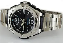 Чоловічі сталеві наручний годинник Casio оригінал Японія Collection MWA-100HD-1AVEF зі сталевим браслетом - мініатюра 2
