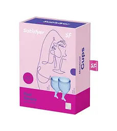 Менструальні чаші Satisfyer Feel Secure, Голубі - мініатюра 2