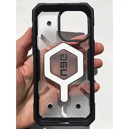 Оригінальний протиударний чохол UAG Pathfinder MagSafe для iPhone 15 Pro Max (6.7") Clear Ice (114301114343) - мініатюра 6