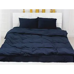 Постільна білизна MirSon Велюр Winter Frost 28-0006 Navy blue Velvet Односпальний (2200003998702) - мініатюра 3