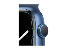 Смарт-часы Apple Watch Series 7 GPS 45mm Blue Aluminum Case With Blue Sport Band (MKN83) - миниатюра 3